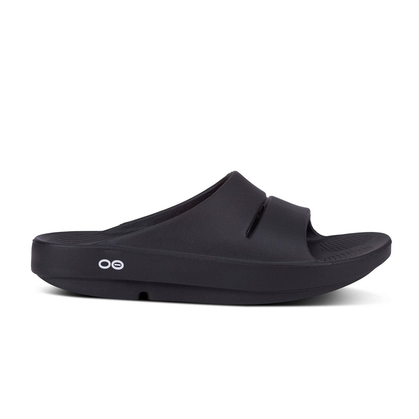 靴 OOFOS OOAHH - BLACK M8 / W10 USA Men's OOahh Matte Black Sport Flex Sandal – OOFOS